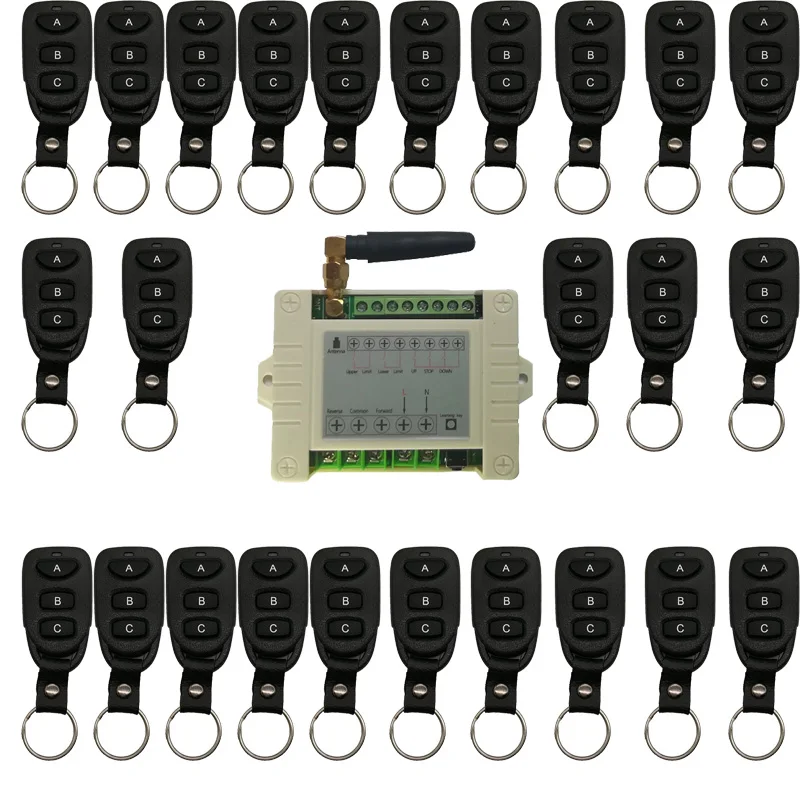

Wireless RF Remote Control Light Switch 10A Relay Output Radio AC 220V 2CH Channel 2CH 1 * Receiver + 25 * Transmitter