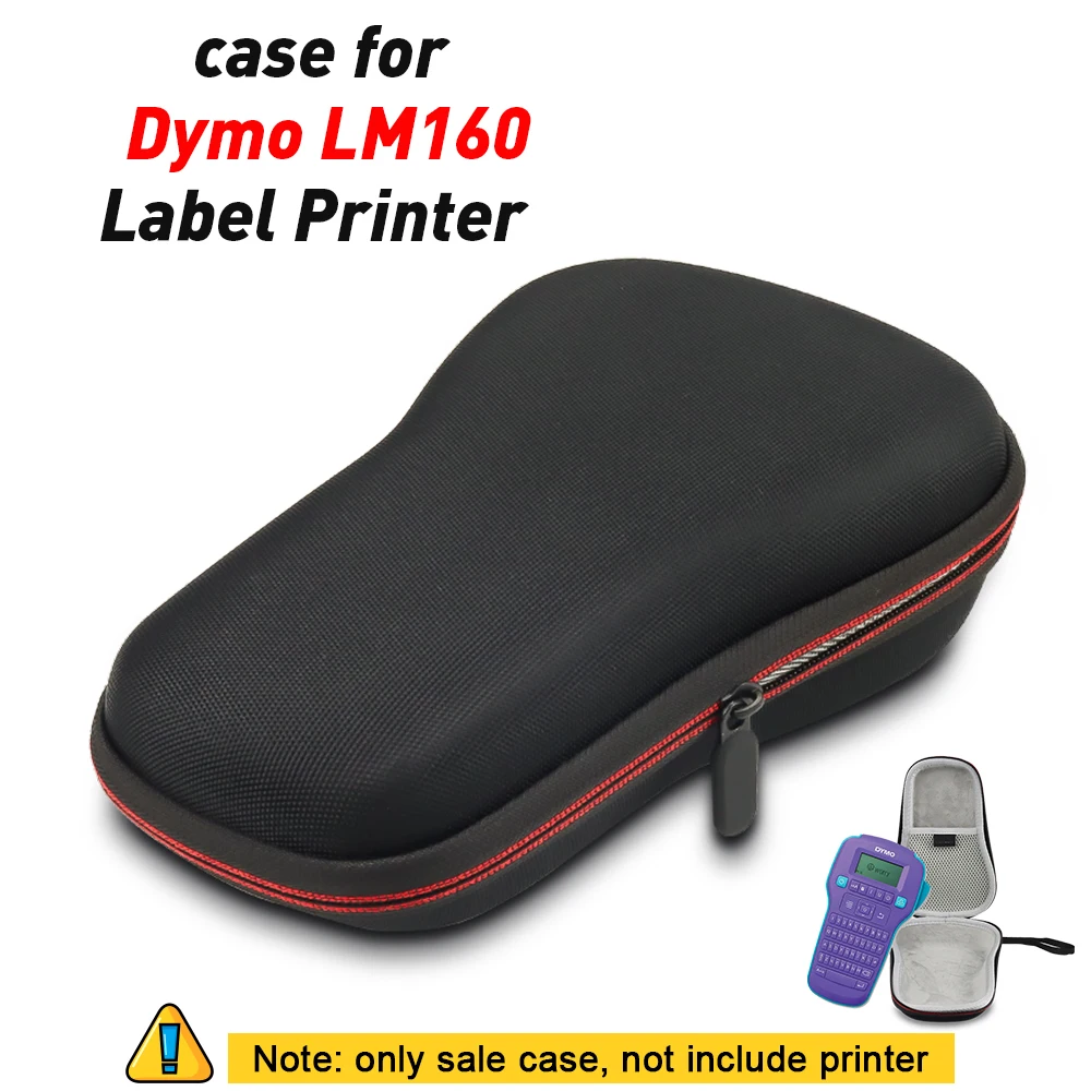 Portable Printer Case for Dymo LabelManager LM160 Label Printer Case Dymo LM160 Printer Bag Waterproof Shockproof Case with Tape