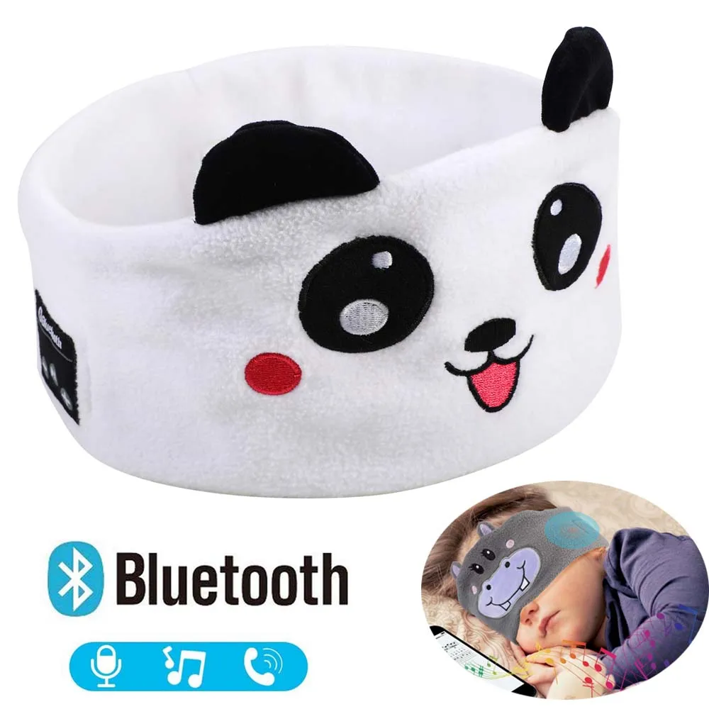 Kids Bluetooth Headphone Sleep Mask Bluetooth 5.0 Stereo Music Player Support Handsfree Soft Music Headband for Children Gifts