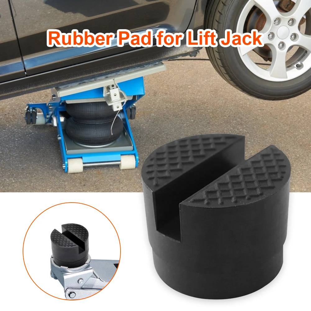 Universal Car Lift Jack Rubber Support Block Shock Absorbing Anti-Scratch Floor Slotted Jacking Cushion Pad Frame Protector Adap