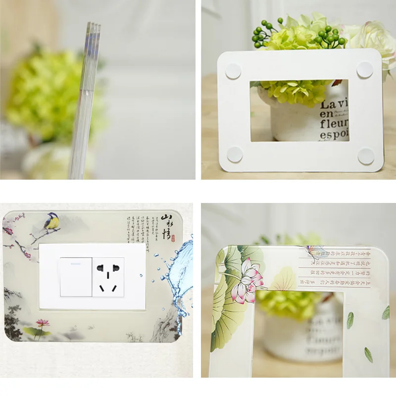 Switch  Cover  Stickers  Decorative Switches Bedroom Living-Room Dustproof socket cover