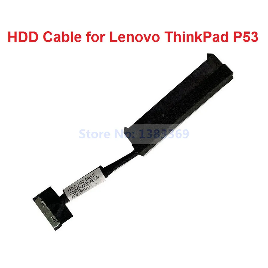 

2.5" SATA HDD SSD Hard Drive Disk Connector Cable Caddy Bracket Frame Tray for Lenovo ThinkPad P53 FP530 P/N DC02C00G010 02DM497