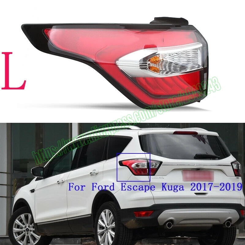 

Автомобильные аксессуары для Ford Escape Kuga 2017 2018 2019, стоп-левый внешний задний фонарь, стоп-сигнал, задний фонарь