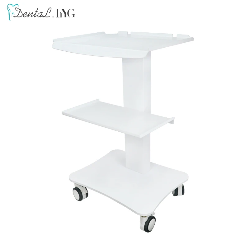 Dental Trolley Portable with Shelf Trays Movable Mobile Table with Brake Dentist Tool Equipment High Quality