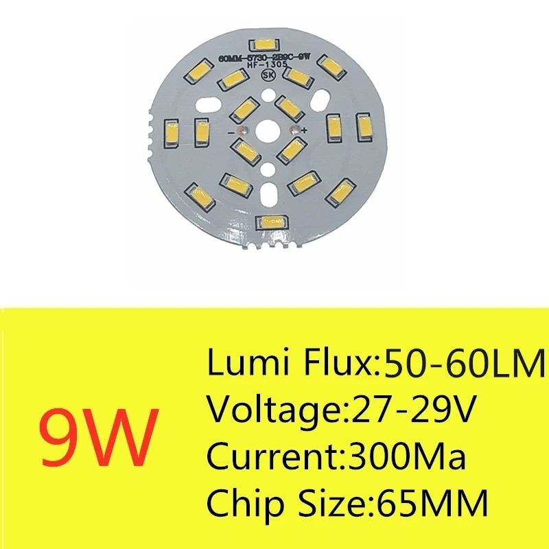 3W 5W 7W 9W 12W 15W 18W 20W 24W 3 pcs SMD5730 Brightness SMD Light Board Led Lamp Panel For Ceiling PCB With LED