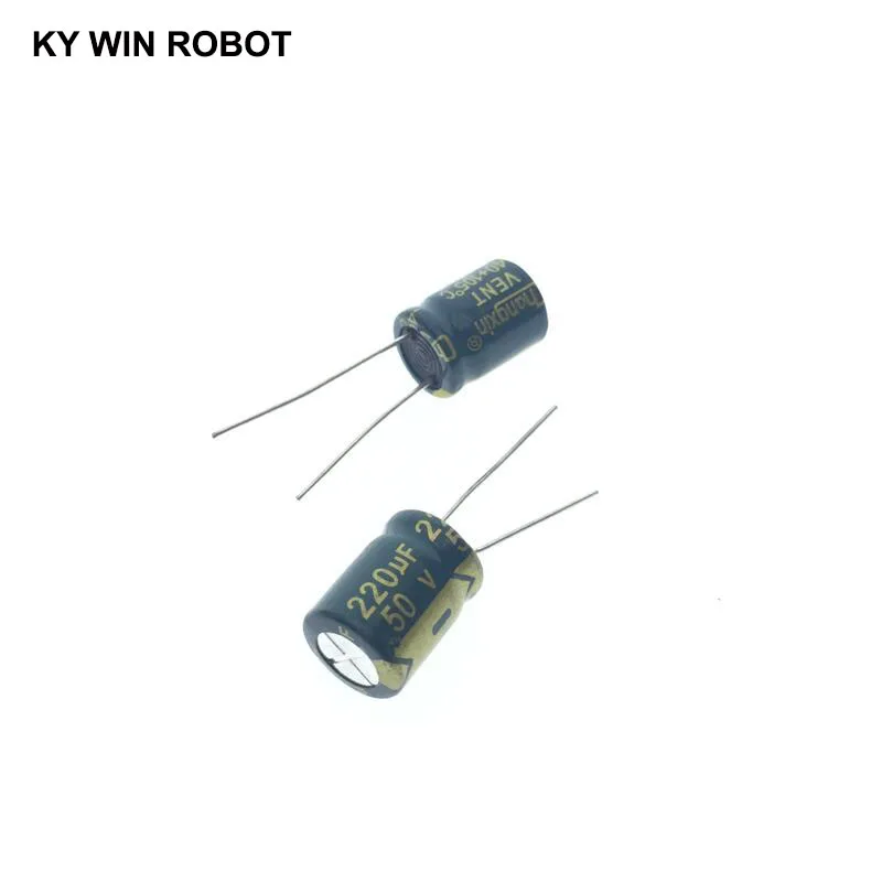 10 pcs Aluminum electrolytic capacitor 220 uF 50 V 10 * 13 mm frekuensi tinggi Radial Electrolytic kapasitor