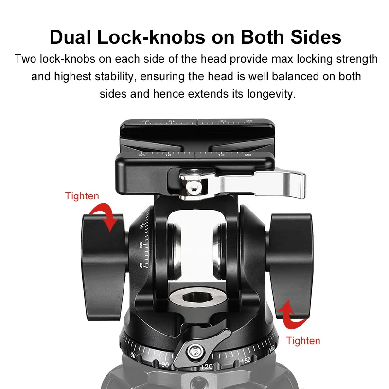 SUNWAYFOTO DT-03 Tilt Head for Monopod and Tripod XXlbs Load Capacity