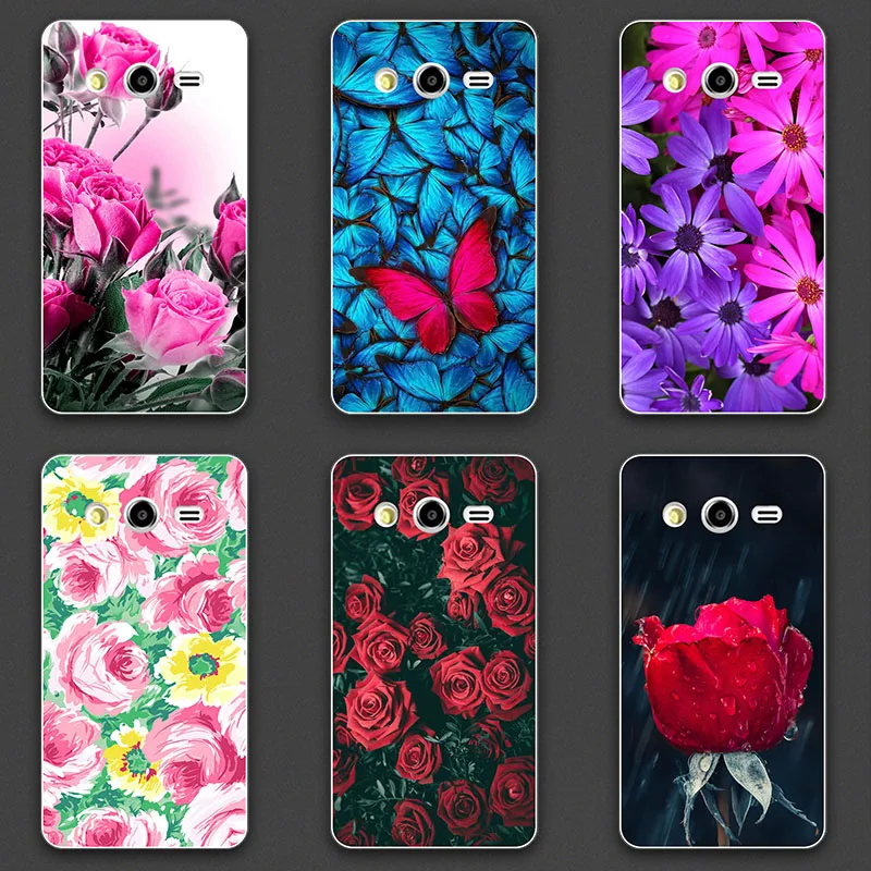 Plastic Cases For Samsung Galaxy J2 2015 Case Flower Back Cover For Galaxy J2 Duos J200 J200F J200G SM-J200F 5.0