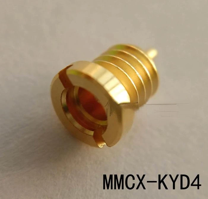 5 uds Universal Mmcx macho y hembra de cobre puro chapado en oro roscada hembra asiento adecuado para MMCX femenino conector de RF