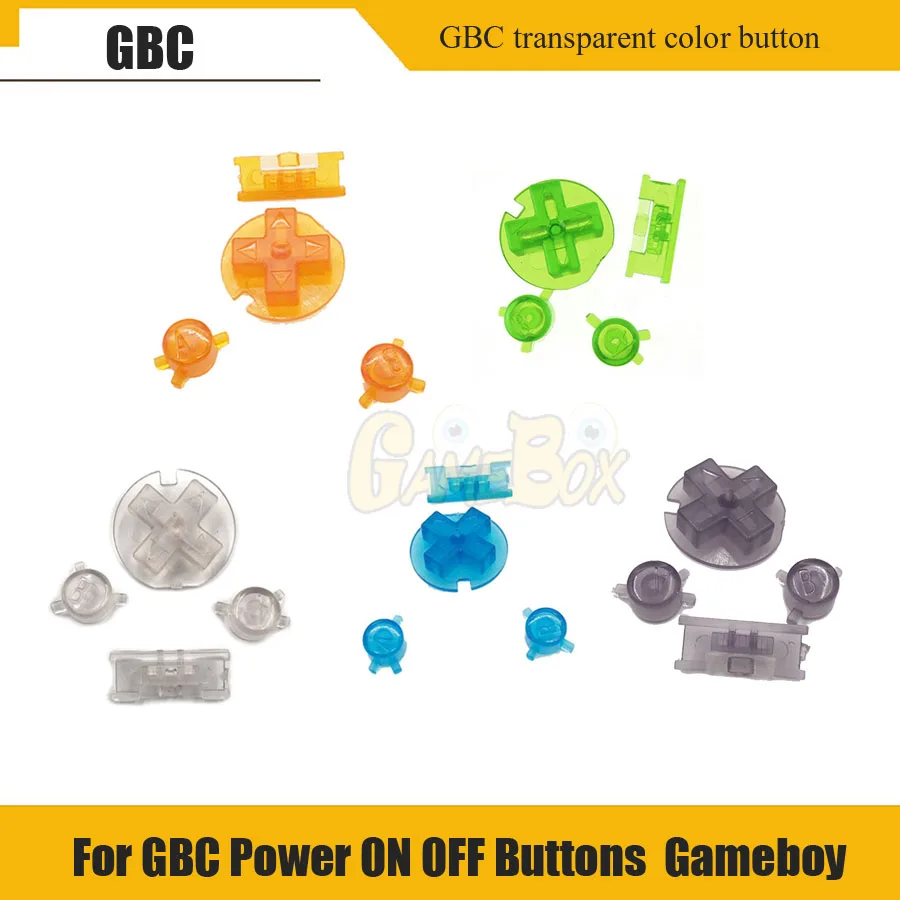 Пластиковые кнопки включения и выключения клавиатуры для Gameboy цвет GBC цветные кнопки для GBC D колодки A B кнопки