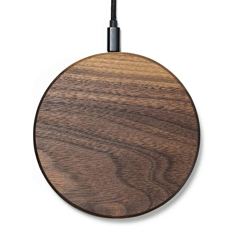 Walnut Wood Qi Wireless Charger Pad for Blackview BV5100 BV9500 BV9800 BV9900 BV6800 BV9600 BL6000 Pro BV9900E