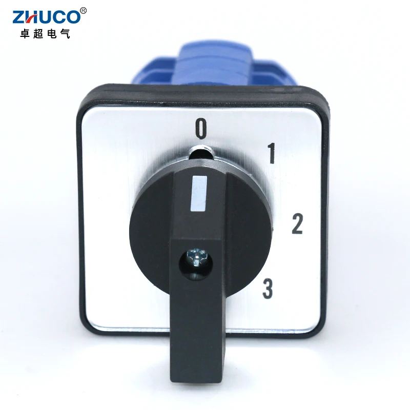 ZHUCO SZW26/LW26-20 حجم اللوحة 64/48 مللي متر مفتاح كام النقل الرئيسي 12 محطات 0-4.3 5 أوضاع تستخدم في الآلات 660 فولت 20A #4