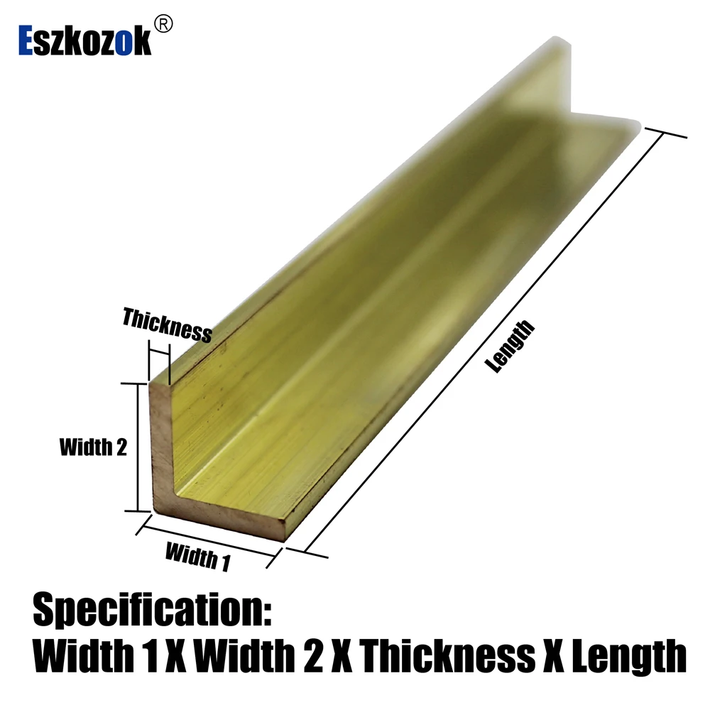 L Angle Brass Stock Metal Square Flat Bar Rod