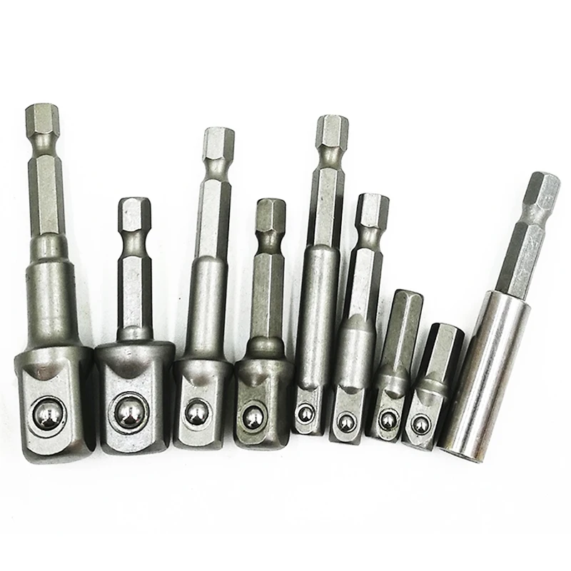 

1/4" 3/8" 1/2" Driver Adapter Hex Wrench Extension Drill Bits Socket Adapter Power Extension Bit Set for Drills Nut Driver