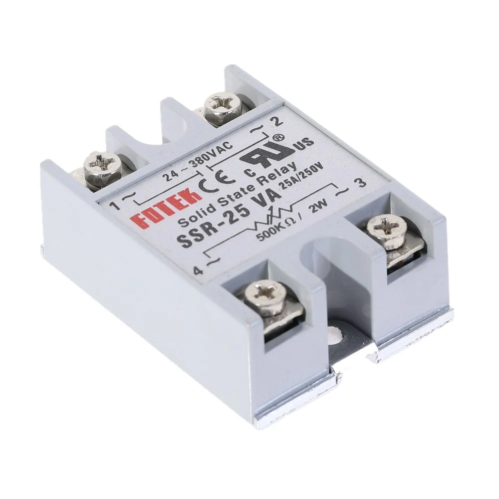 1pcs Solid State Relay Module SSR-25VA 25A Extermal control potentiometer Input 24-380VAC Output