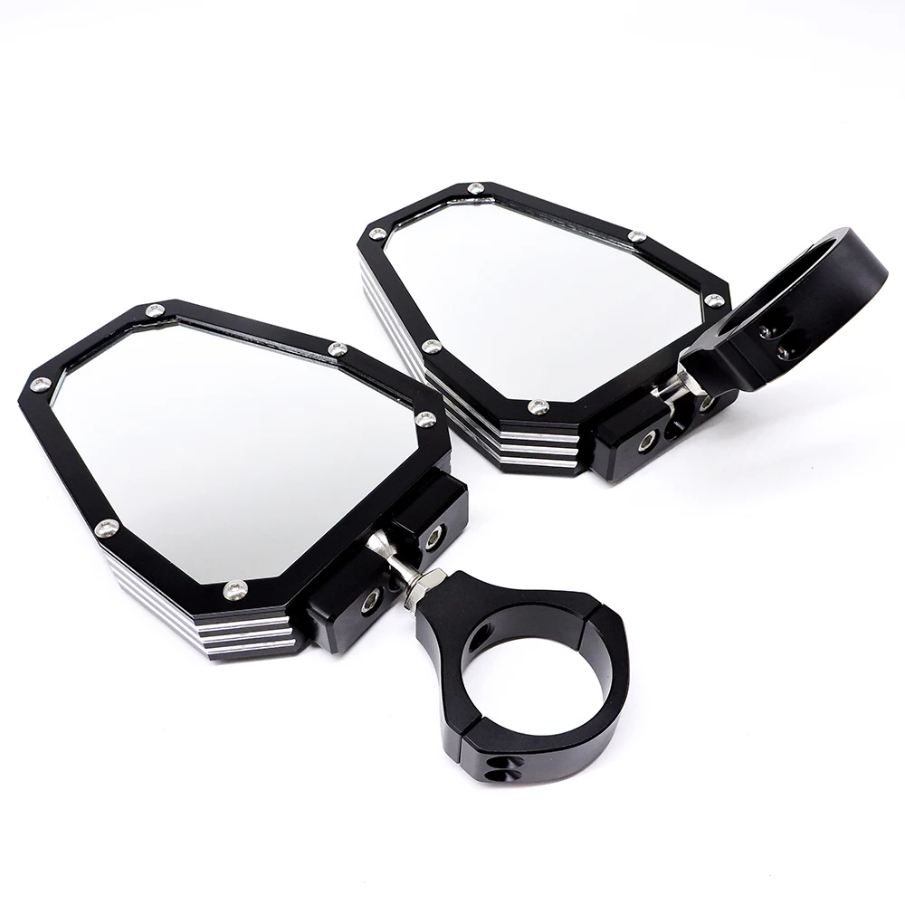 for Large Field Modified Cool off-Road Vehicle ATV ATV UTV Rearview Mirror Wide-Angle Lens CNC All-Terrain Retroreflector quad