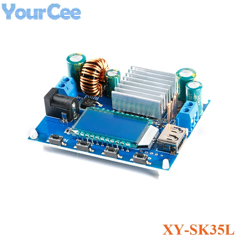 XY-SK35L CNC Buck-boost Voltage Converter LCD Display CC CV Adjustable Step UP Down Power Supply Module 35W 4A Solar Charging