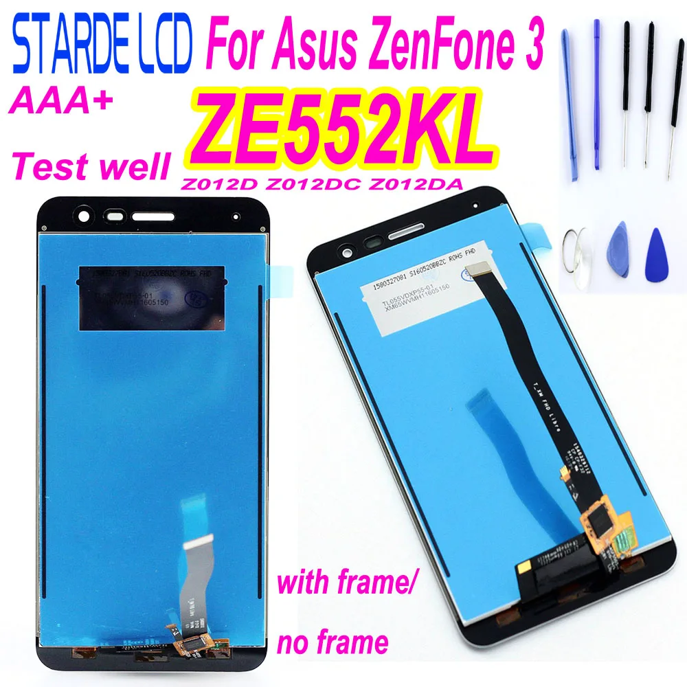 

Оригинальный 100% Новый 5,5 дюймовый для Asus ZenFone 3 ZE552KL Z012DA Z012D Z012DC Полный ЖК-дисплей + сенсорный экран дигитайзер в сборе