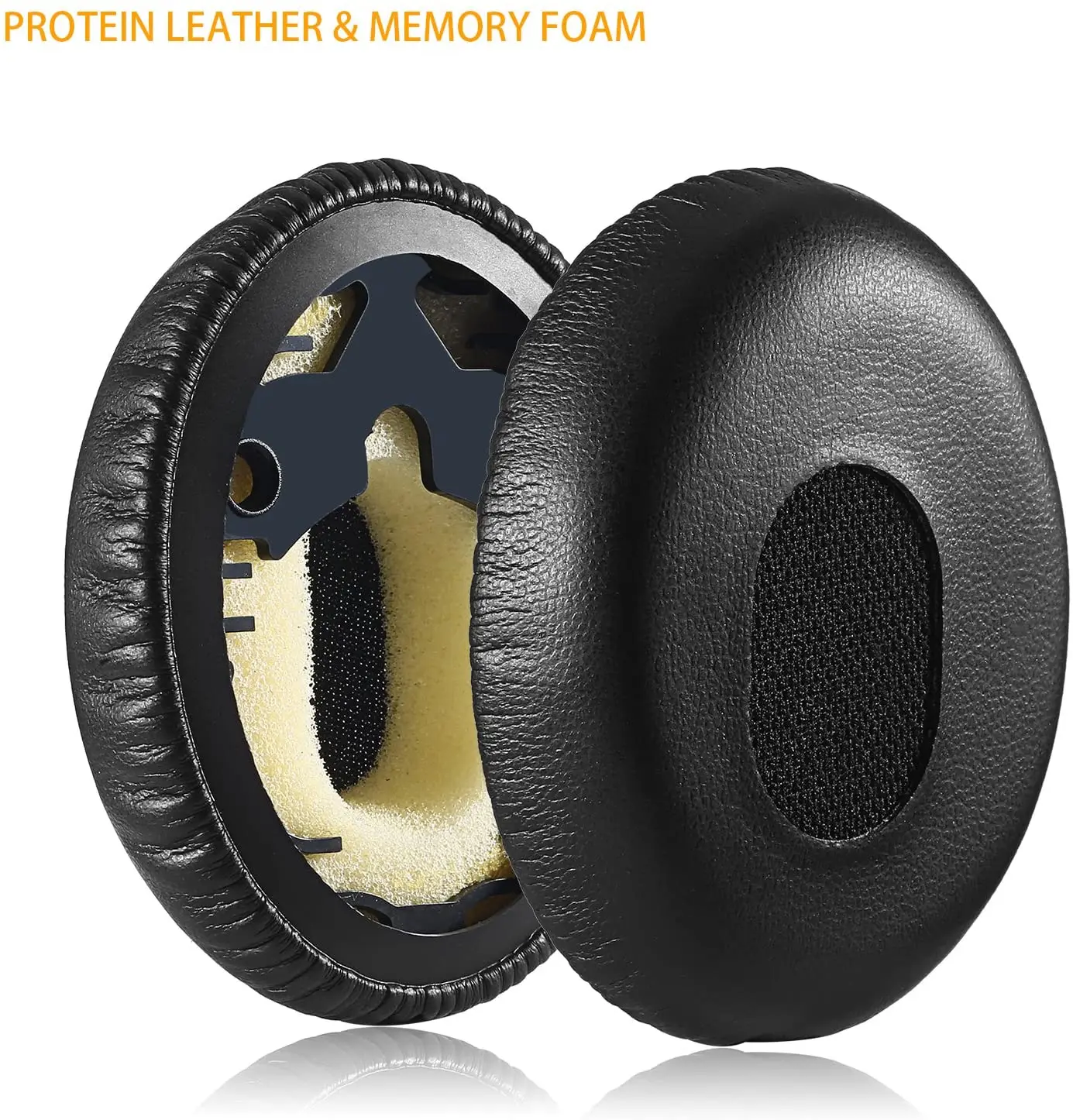 Qc3 earpads, kit de cobertura de almofada de espuma de memória de substituição jarmor para bose quietcomfort 3, na orelha, oe1 fones de ouvido apenas, preto