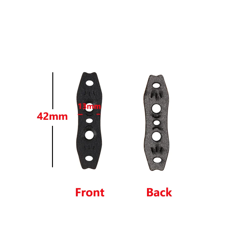 새총 사냥 사격 투석기용 인조 가죽 포켓, 마이크로 파이버 새총 파우치, 42mm, 44mm, 46mm, 48mm, 50mm, 20 개