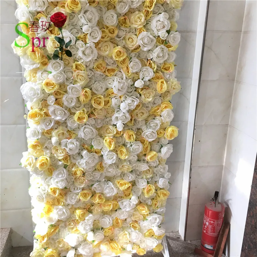 

SPR 4ft*8ft flowers wall backdrop can roll up arch table runner artificial floral decorations arrangement free shpping