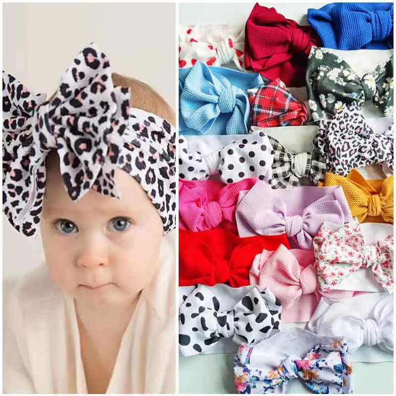 3 Pcs/Set Big bow headwrap babyheadbands large bow headbandsbbay hairbow oversize bow toddler abby bow headband