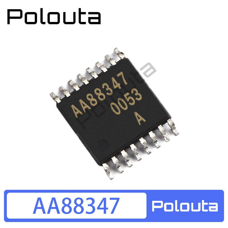 10 Pcs/Set Polouta AA88347 TSSOP-16 SMD 8-bit DAC Chip DIY Eletric Acoustic Components Kits Arduino Nano Integrated Circuit