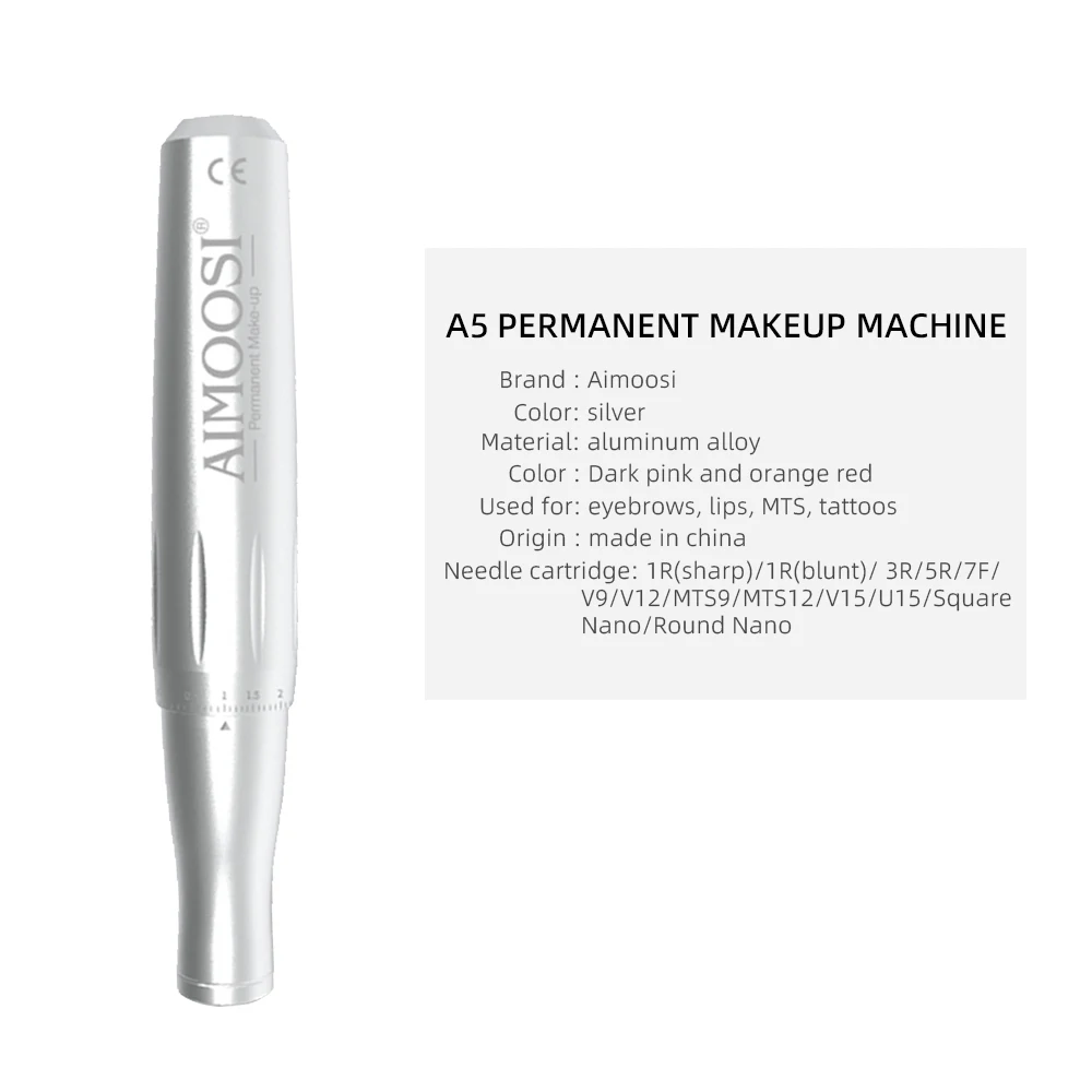 AIMOOSI A5 High Quality Professional Tattoo PMU Machine Gun Pen Needle Microblading Body Eyebrow Lips Permanent Makeup Supplies
