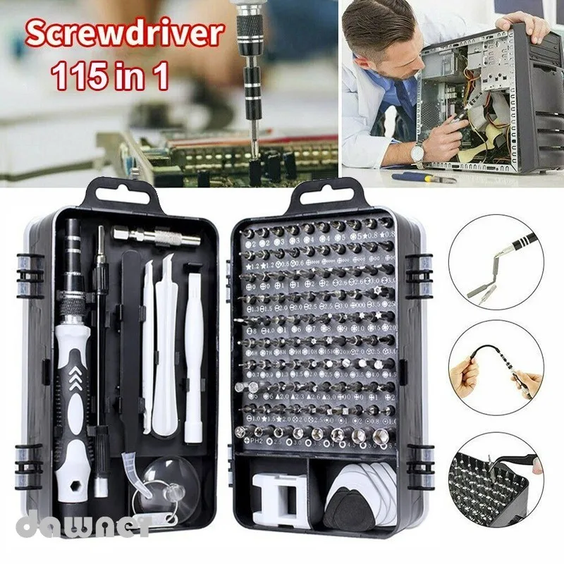 

Precision Screwdriver Kit 122in1 Tools with Screwdriver Set Magnetic Driver Kit with Flexible Shaft For Computer PC Repair Tools