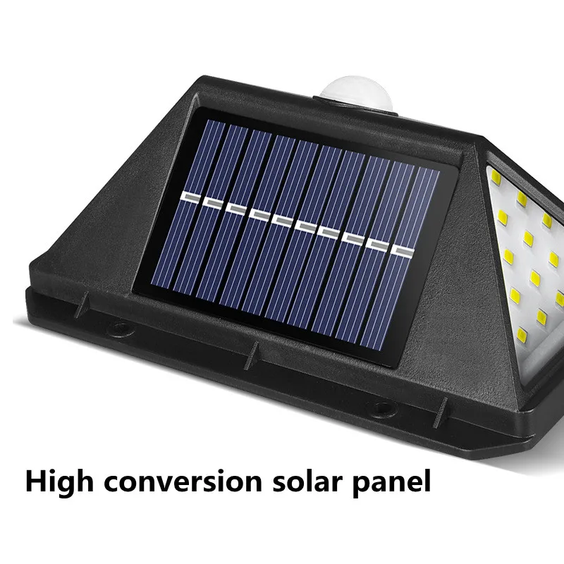 1/2/4PCS 100 LED Solar Light Outdoor Solar Wall Lamp PIR Motion Sensor Lamp Waterproof Solar Light For Garden Decoration Street