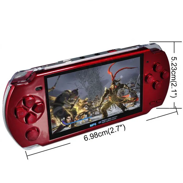 NEW Handheld Game Console 4.3 inch screen mp4 player MP5 game player real 8GB support for psp game,camera,video,e-book