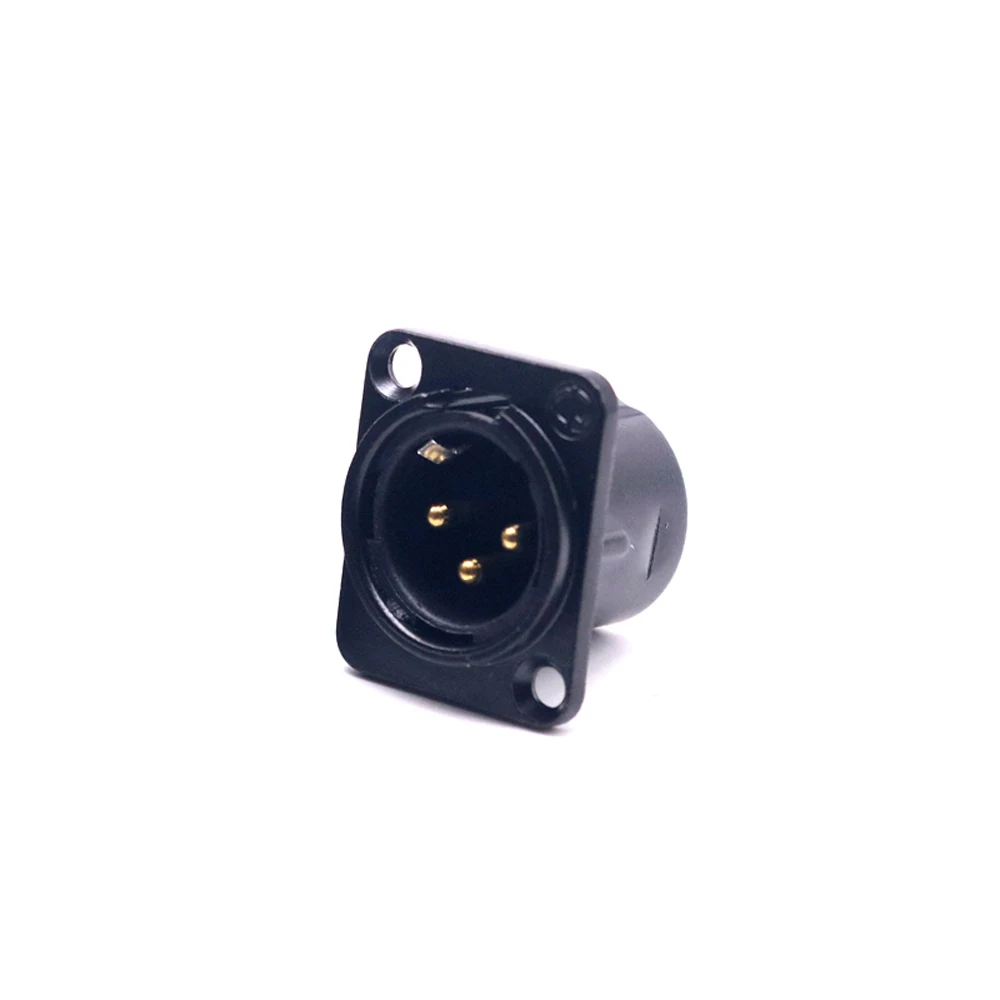 Toma de Panel de chasis macho hembra XLR de alta calidad, 2 uds., para amplificador de CD