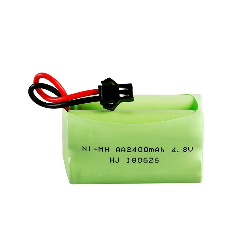 ( T Model) 4.8v 2400mah NiMH Battery For Rc toys Cars Tanks Robots Boats Guns 4.8v Rechargeable Battery 4* AA Battery Pack Ni-MH