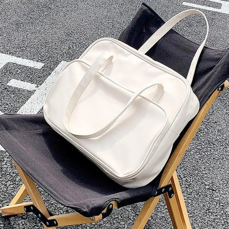 White Big Tote Bags for Women Crossbody Bag Fashion Trend Shoulder Bag Female Large Capacity PU Leather Shopper Handbags Sac