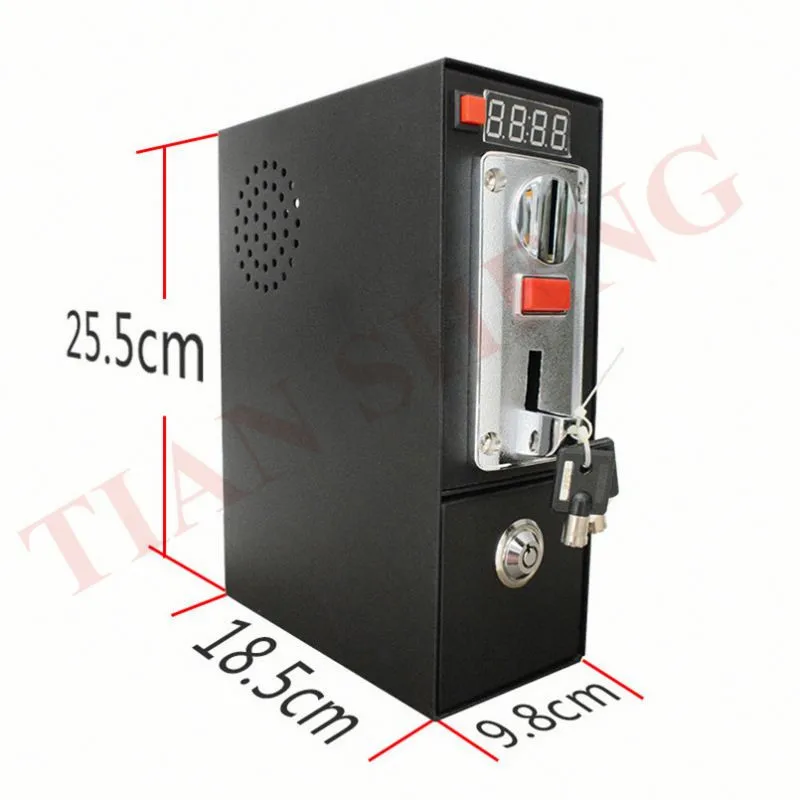 DG600F Coin operated Timer Control box with multi coin selector acceptor for washing machine massage chair support 6 kinds coin