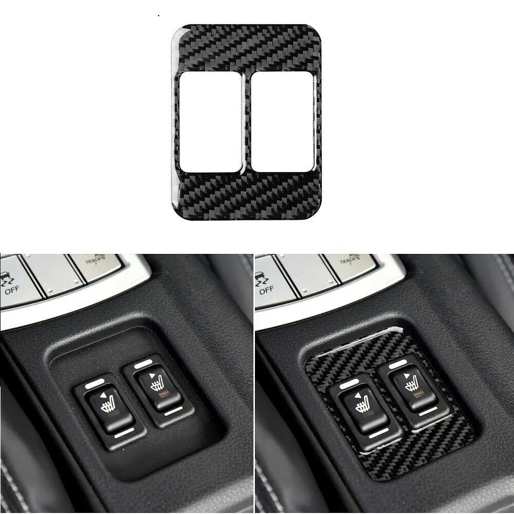 

For Subaru BRZ Toyota 86 2013-2019 Carbon Fiber Center Console Heating Button Trim