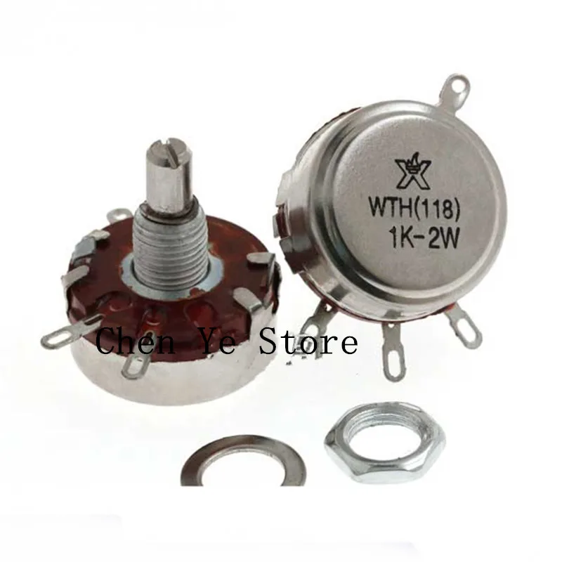 WTH(118) DIY Kit Parts 2W 1A Potentiometer WTH118-1A 2W 470R 1K 2.2K 4.7K 10K 22K 47K 100K 470K 330K 220K 33K 6.8K 5.6K 5.1K