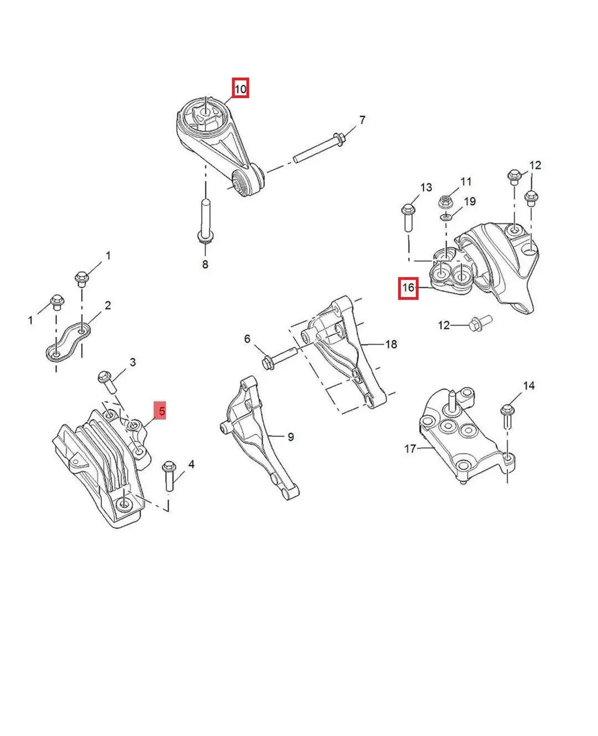 1pcs Engine Mounting Bracket / Oil sump bracket / Gearbox bracket for Chinese SAIC ROEWE RX5 MG GS HS 1.5T engine part