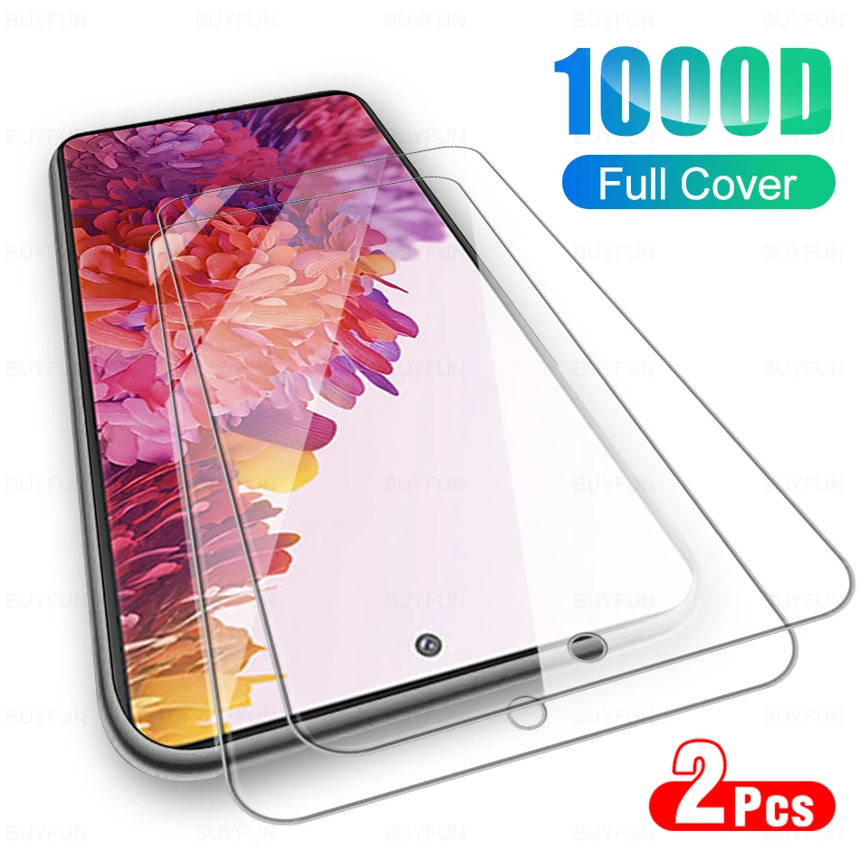 2Pcs Tempered Glass For Samsung Galaxy S20 FE 5G 4G S21 FE Sansung S20fe Protective Film On For 6.5