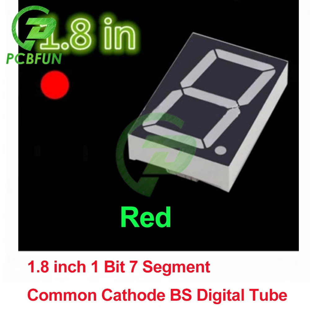0.5 pollici Da 1.8 Pollici Da 0.36 Pollici display A LED 7 Segmenti 1 Bit 4 Bit Cifre Tubo Rosso, Catodo Comune/anodo Digitale Led 7 Segmenti Modulo
