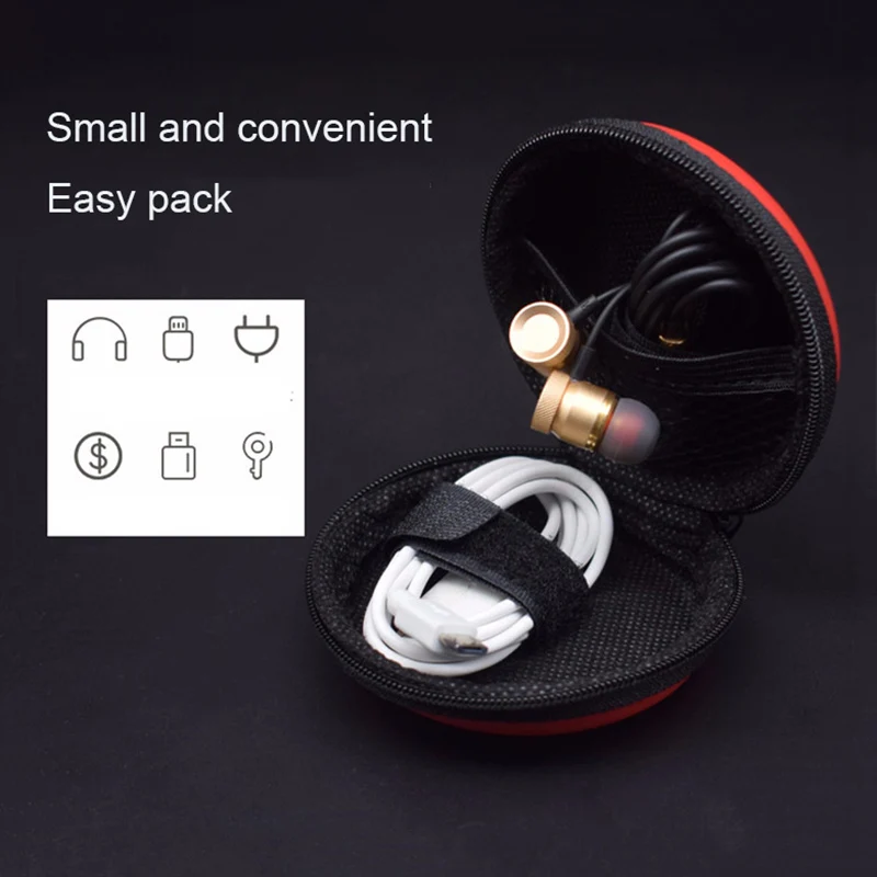 Earphone Accessories Earphone Case Bag Headphones Portable Storage Case Bag Box Headset Accessories For Earphones SD TF Cards