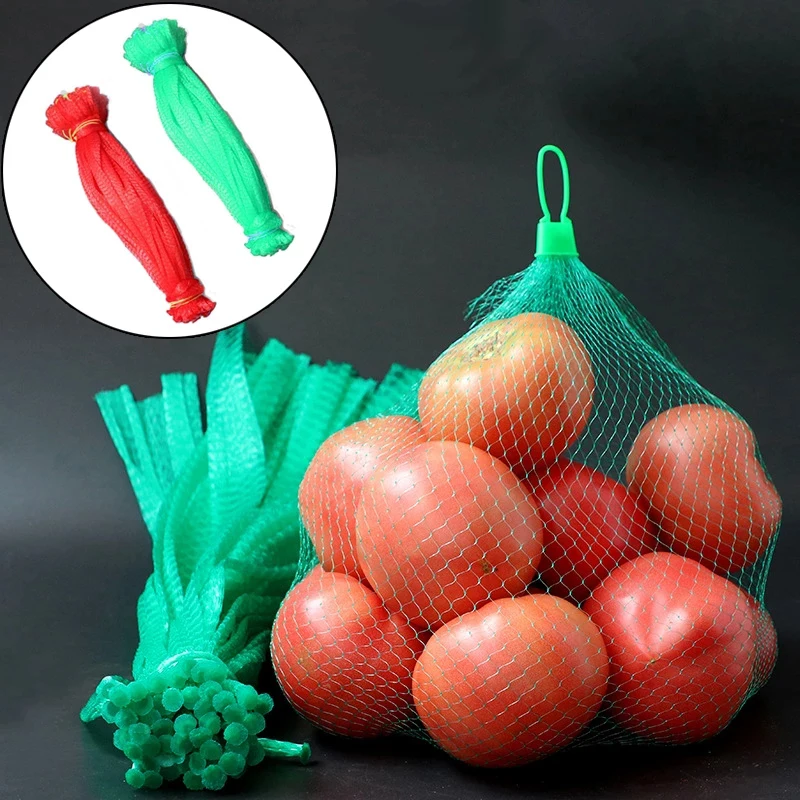 Multi-size Plastic Nylon Mesh Net Bags For Vegetable Fruit Egg Toys Food Storage Packaging Organizer Gardening Growth Mesh Bags