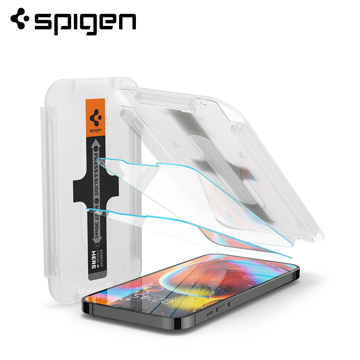 Spigen EZ FIT GLAS.tR SLIM  Screen Protector for iPhone 16e /14 /13 Pro/ iPhone 13 (6.1")
