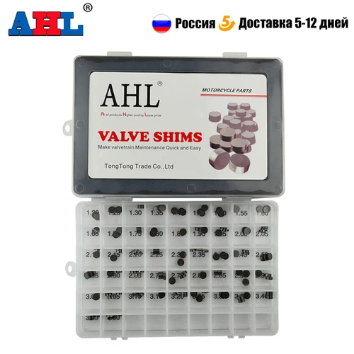 Imagen 1 del producto 141 Uds piezas de motocicleta Kit de cuña de válvula ajustable de 7,48mm para HONDA SUZUKI YAMAHA KAWASAKI 7,48mm cuñas de válvulas 1,2mm ~ 3,5mm