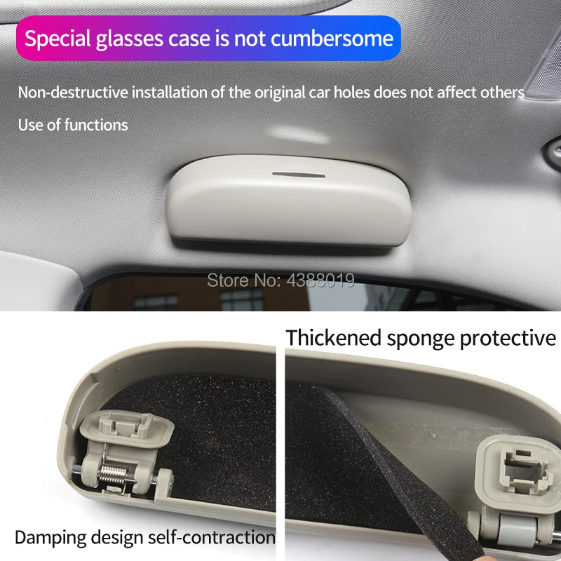 My Good Car Car glasses case Car Glasses Box Storage Holder Sunglasses Case for Toyota RAV4  2019 2020