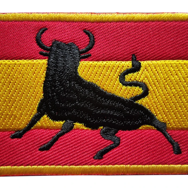 Parche táctico calavera toro bordado – Bandera España - imagen 5