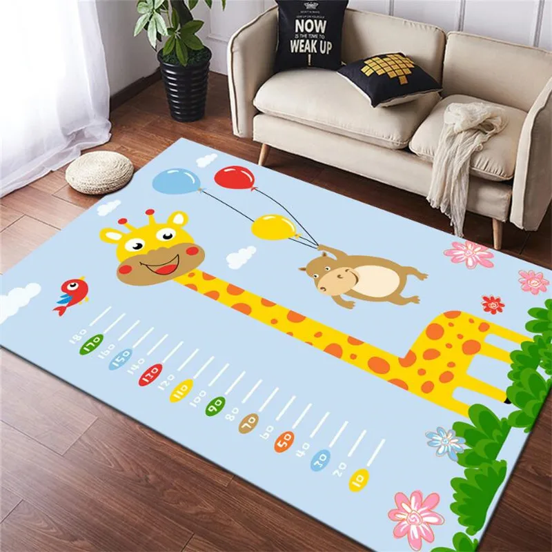 Zoo drôle Shaggy Plancher Antidérapant Tapis De jeu 3D Tapis antidérapant tapis Salle À Manger Salon Doux Enfants Chambre Tapis Tapis