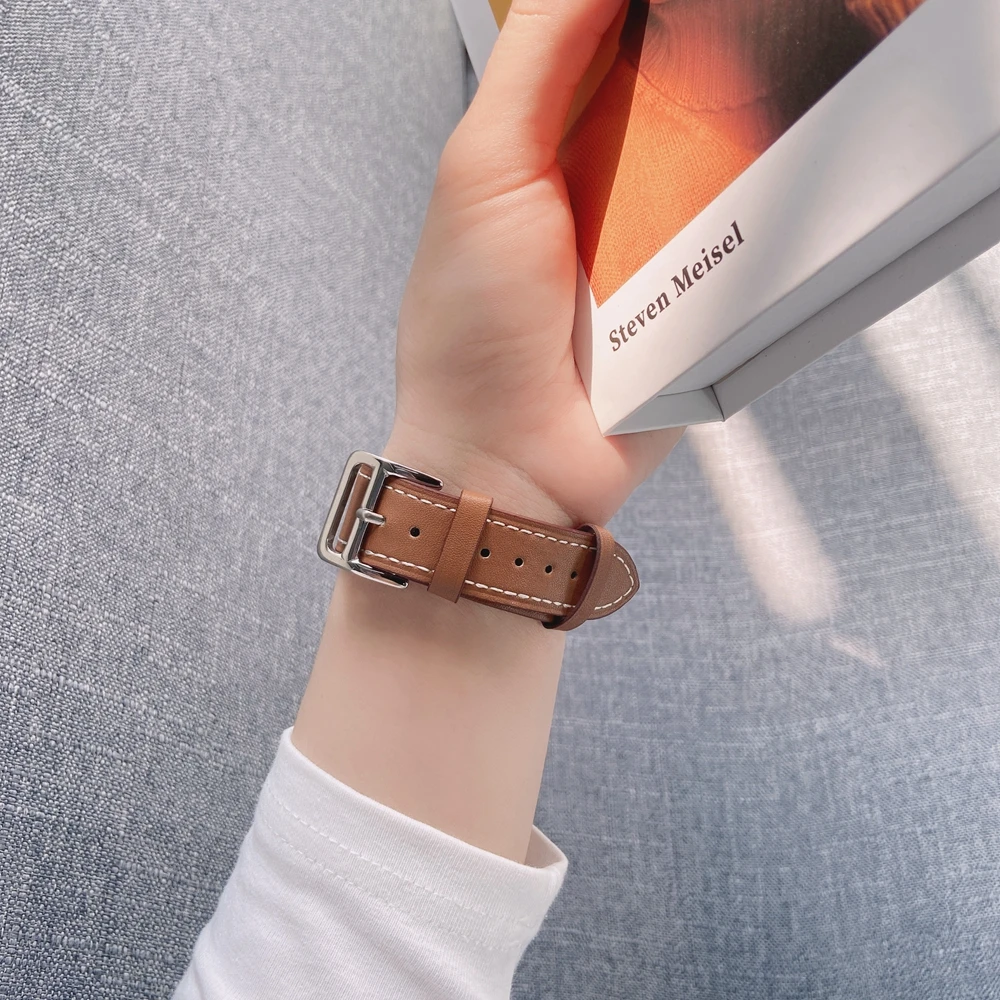 プロモーションレザーループappleの時計バンド7 6バンド40/44ミリメートル45ミリメートルブレスレットiwatch用5 4 3 2 1シングルツアー38/42ミリメートル41ミリメートル