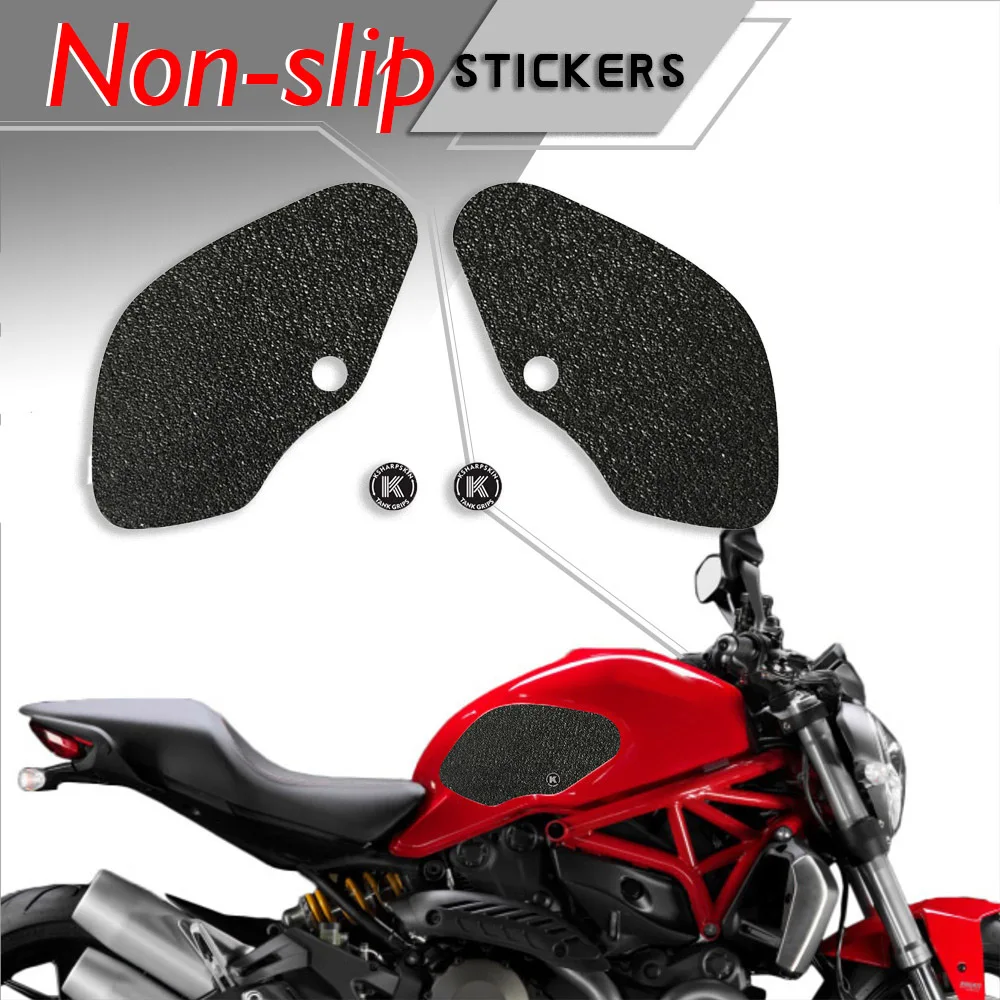 

ADESIVI 3D Sticker Decal Emblem Protector Tank Pad Tank grip For DUCATI 2014-2018 MONSTER 1200 SUZUKI 2017-2018 V STROM 650 ABS