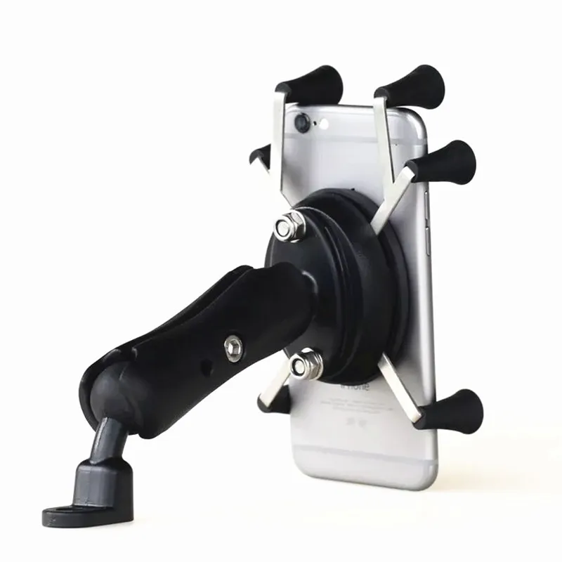 Texel Webgrip Met Telefoon Cradle B-Bal 1 Inch (Zwart) Voor Gsm Motorfiets Fiets